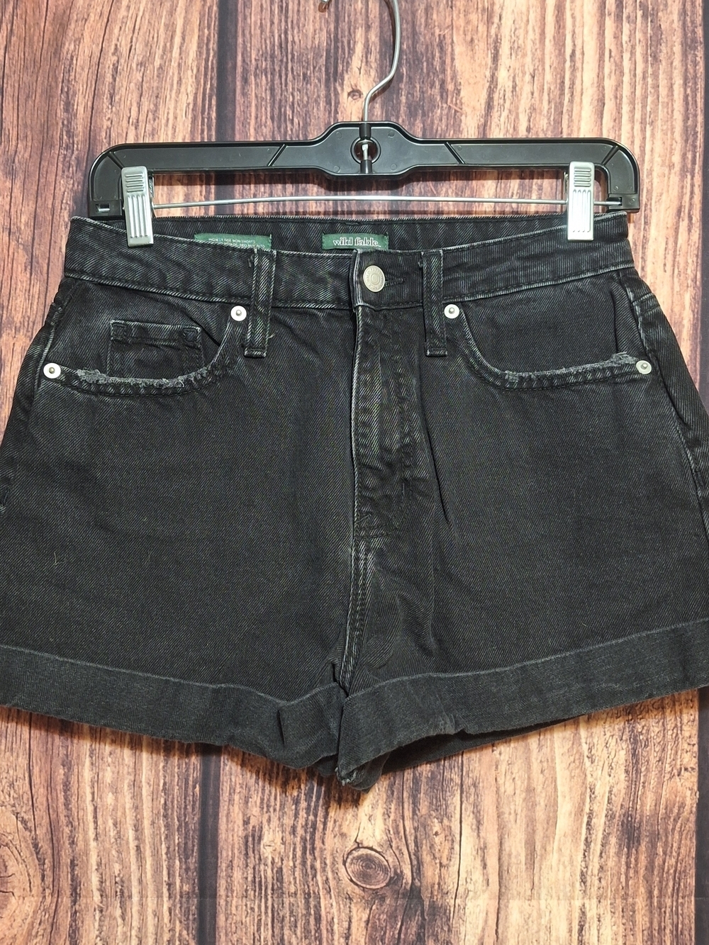wild fable Black Highest Rise Mom Shorts Size 2
